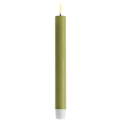 Kronljus Olivgrön 2,2*24 cm